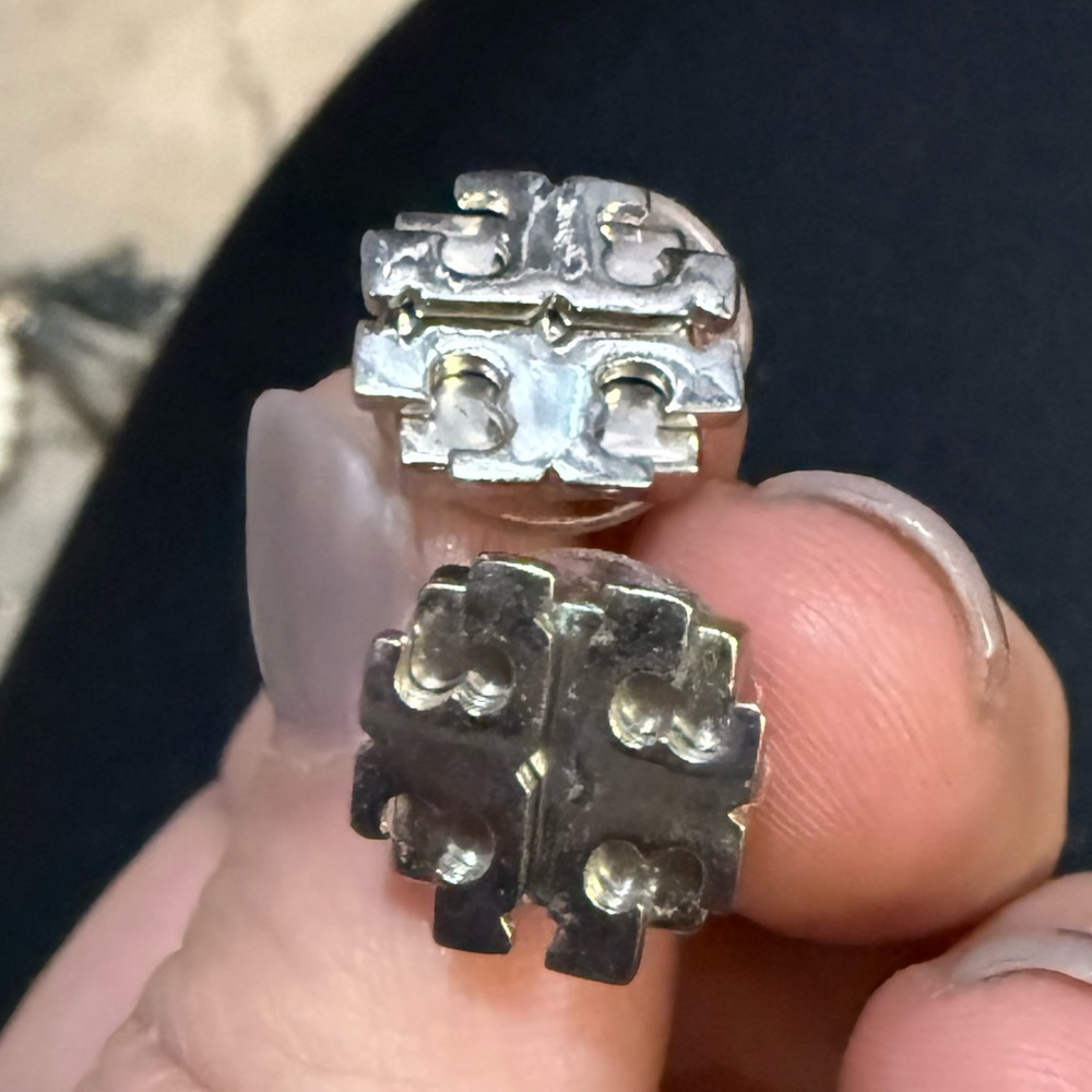 Tory Burch Kira Stud Silver Earrings